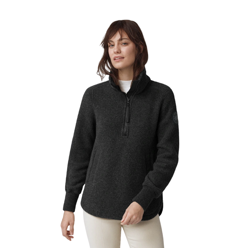 Canada Goose Women's Severn 1/2 Zip Fleece Sweater - Black Label