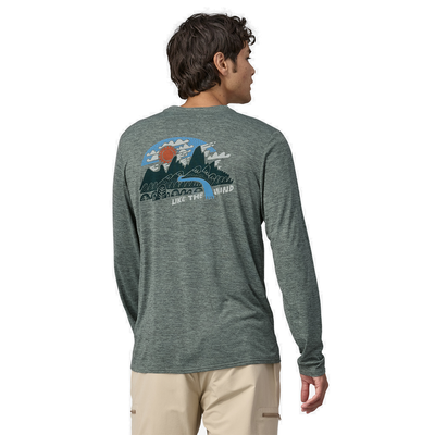 Patagonia Men's Long Sleeve Capilene Cool Daily Graphic Shirt - Lands