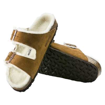 Birkenstock Arizona Shearling Sandal - Suede Leather
