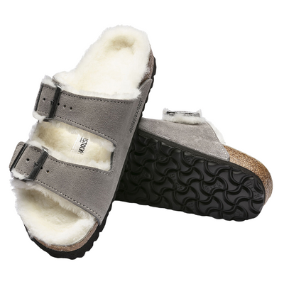 Birkenstock Women's Arizona Sherling Sandal - Suede Leather