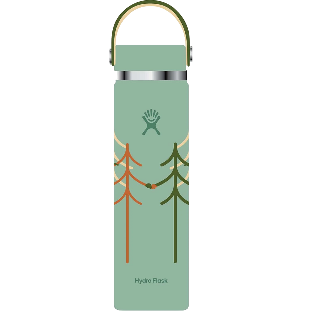 Hydro Flask: 24oz Wide Mouth w/ Flex Cap - Treeline Green