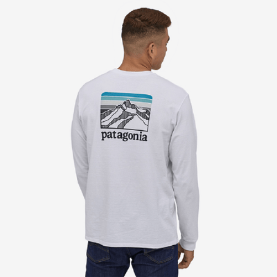 Patagonia Men's Long Sleeve Line Logo Ridge Responsibili-Tee - Past Season